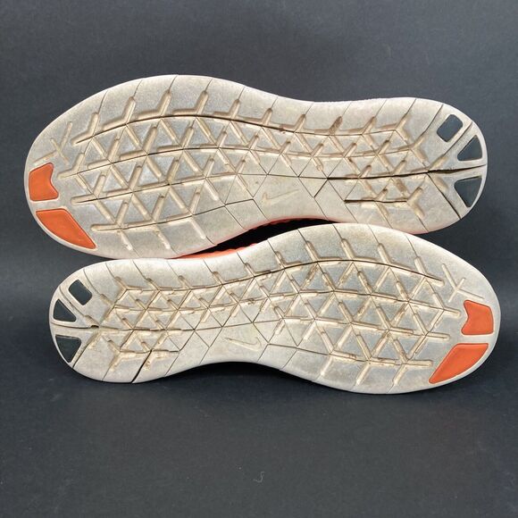 Nike Free RN Flyknit -Women's Sz 7.5 -Orange Knit -Low Running Shoes- 831070-801 - Picture 7 of 10